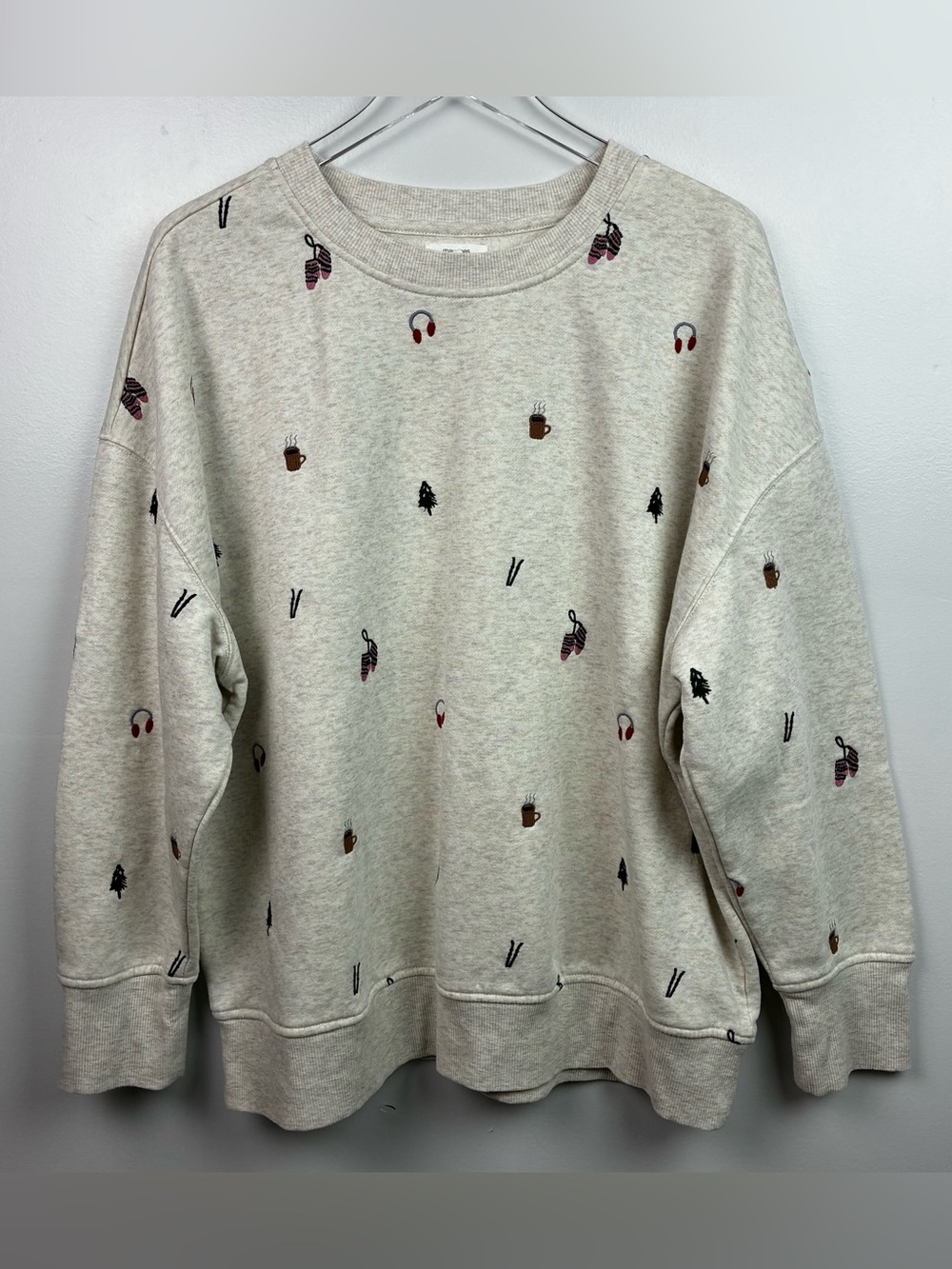 Maurices Holiday Winter Embroidered Sweatshirt